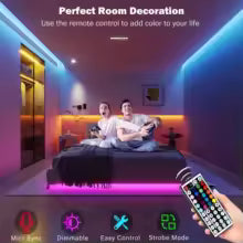 Tira LED RGB 10 Metros – Luces Decorativas para Habitación y TV