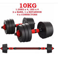 Juego De Mancuernas Ajustables Multifuncionales 3 En 1, Ajustables Con Asa Opcional, Barra Recta, Para Flexiones, 10 Kg, 15kg, 20 Kg, 30 Kg, Pesas De Gimnasio En Casa Para Hombres