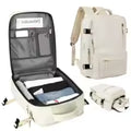Mochila para ordenador portátil de viaje personalizable, mochila de transporte duradera antirrobo para negocios con puerto USB, bolsa universitaria resistente al agua
