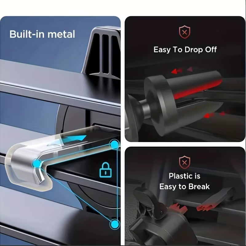 Soporte de teléfono móvil para coche, montaje de Clip de ventilación de aire, soporte para teléfono inteligente, GPS, dispositivos móviles de 4,7-6,7 pulgadas